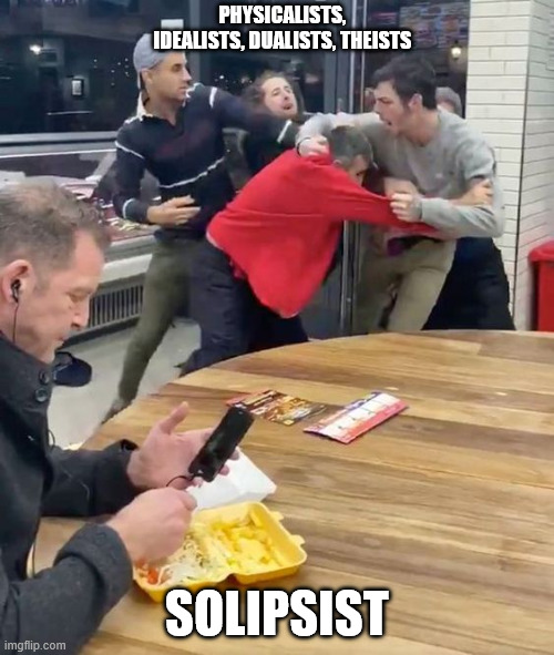 A solipsist who does not care