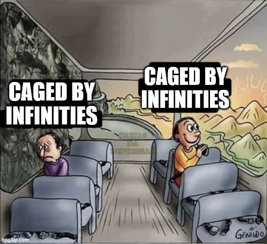 Caged by infinities